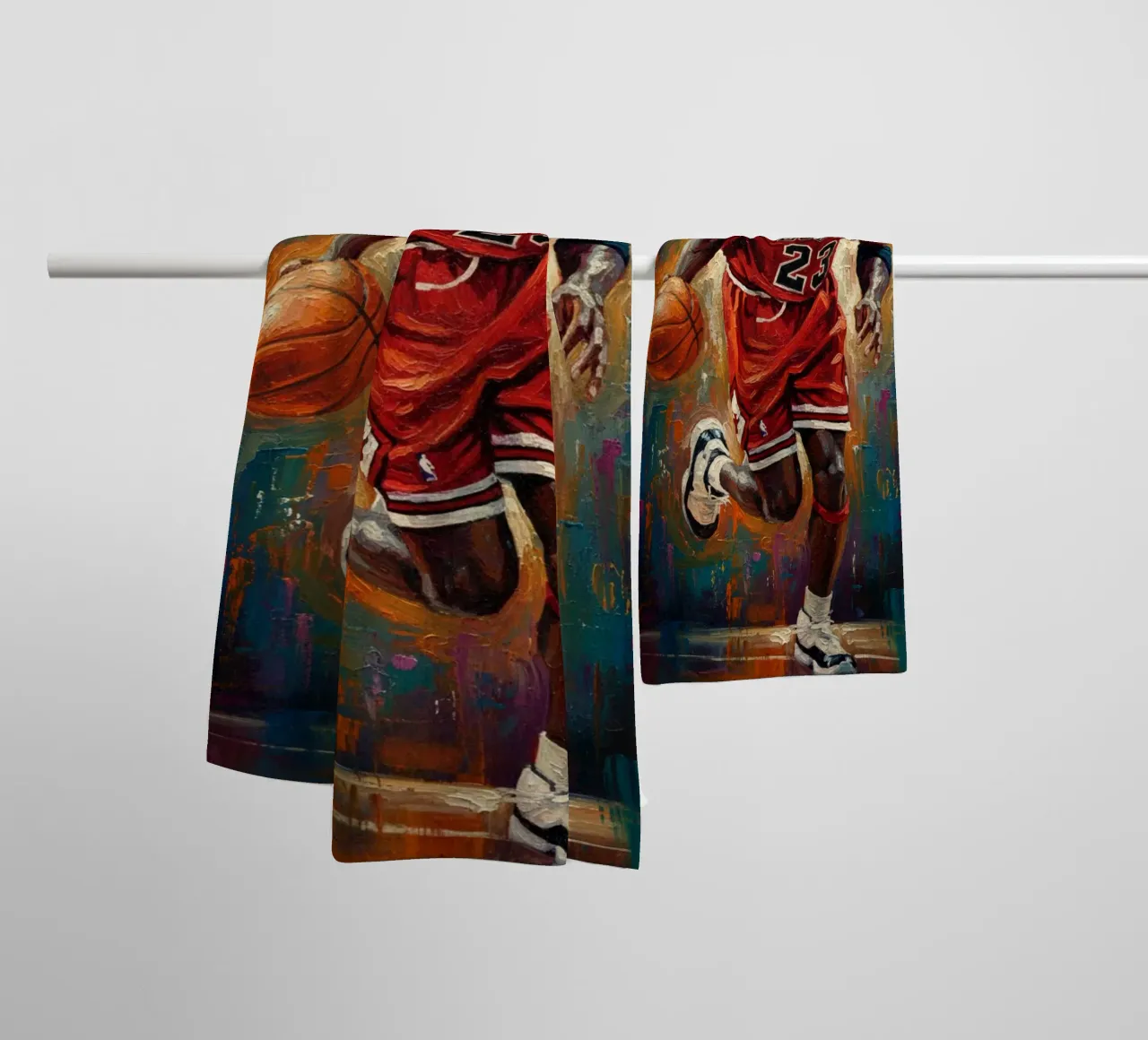 Michael Jordan in prima serata asciugamano da bagno da Lembayung art