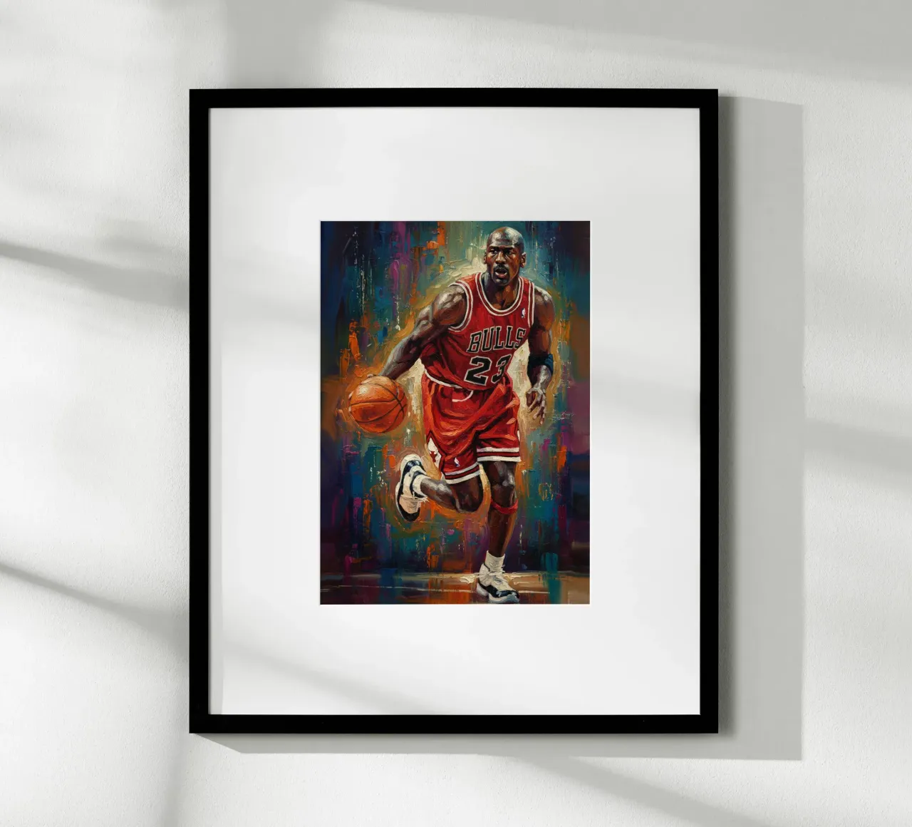 Michael Jordan in prima serata carta hahnemühle da Lembayung art