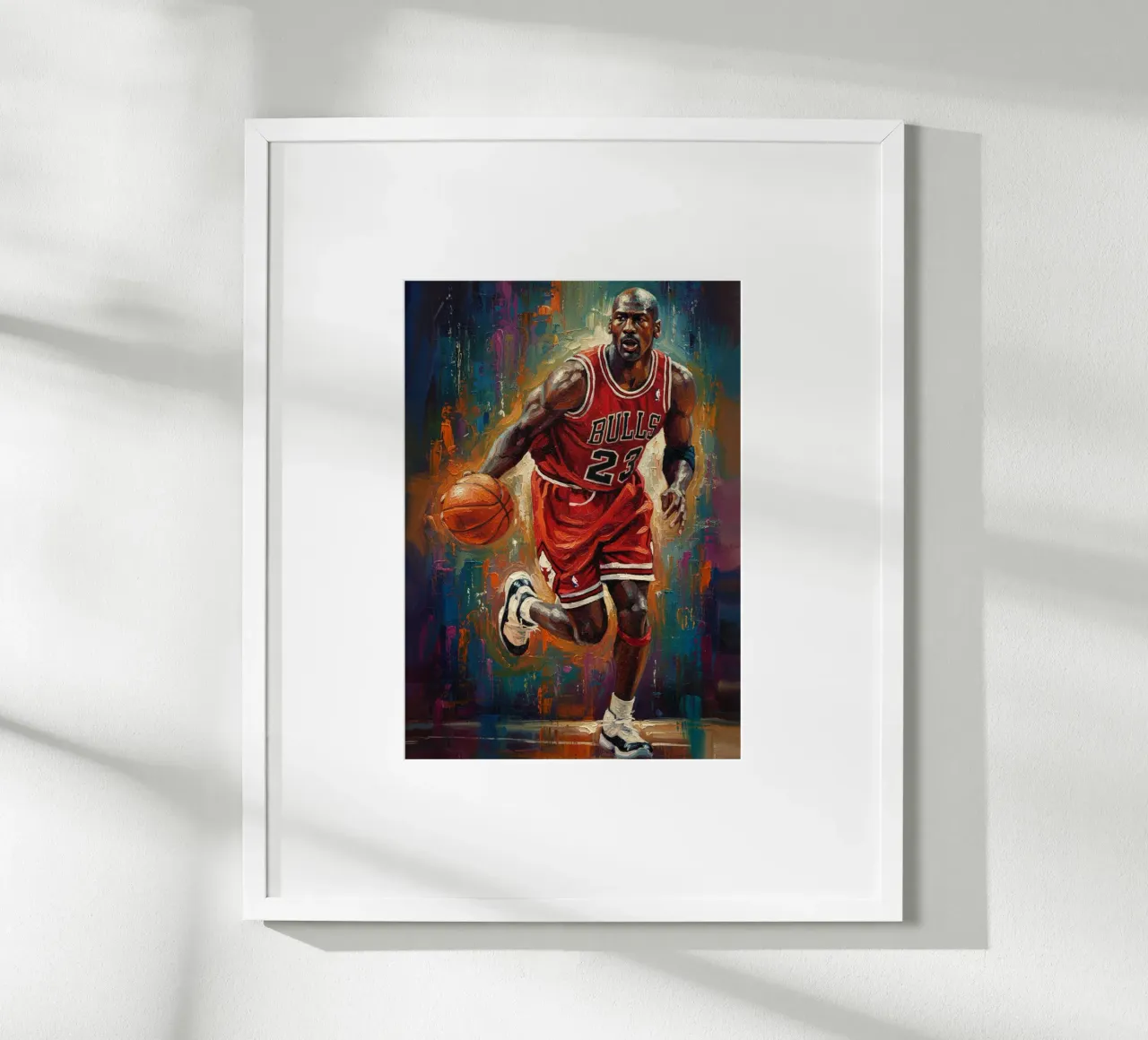 Michael Jordan in prima serata carta hahnemühle da Lembayung art