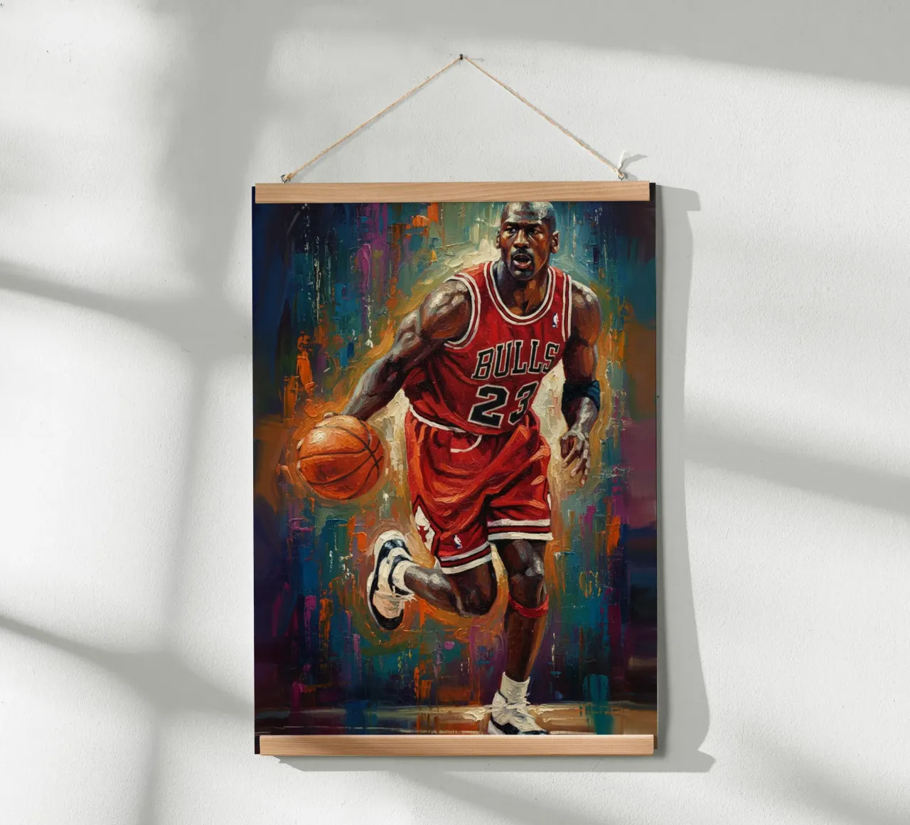 Michael Jordan in prima serata carta hahnemühle da Lembayung art