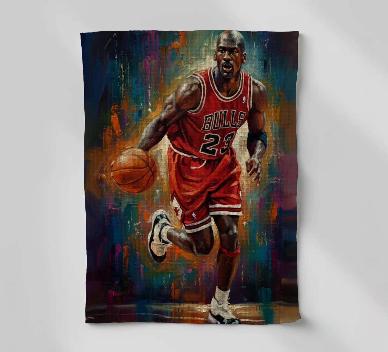 Michael Jordan en prime time torchon de Lembayung art