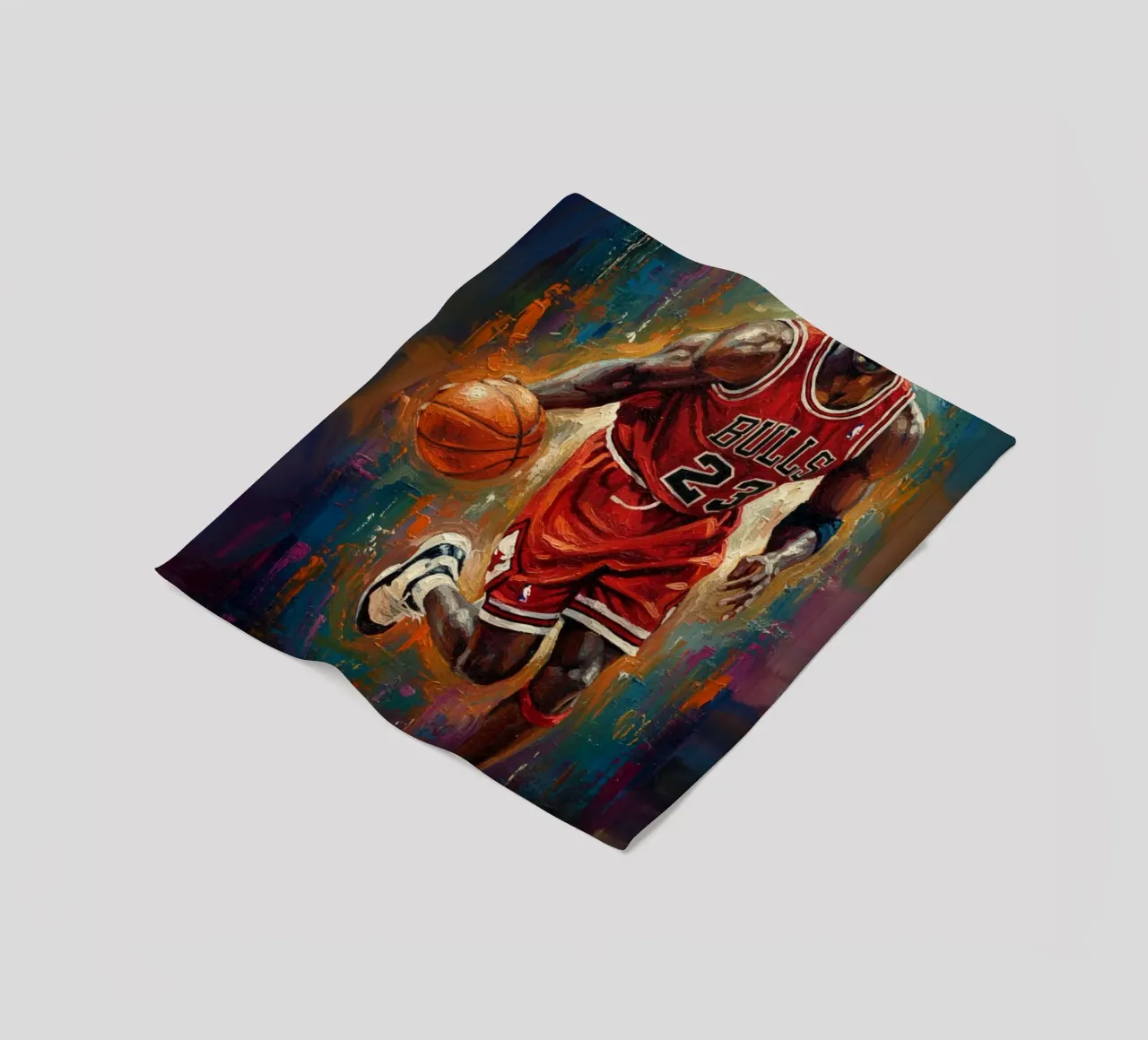 Michael Jordan in prima serata coperta in pile da Lembayung art