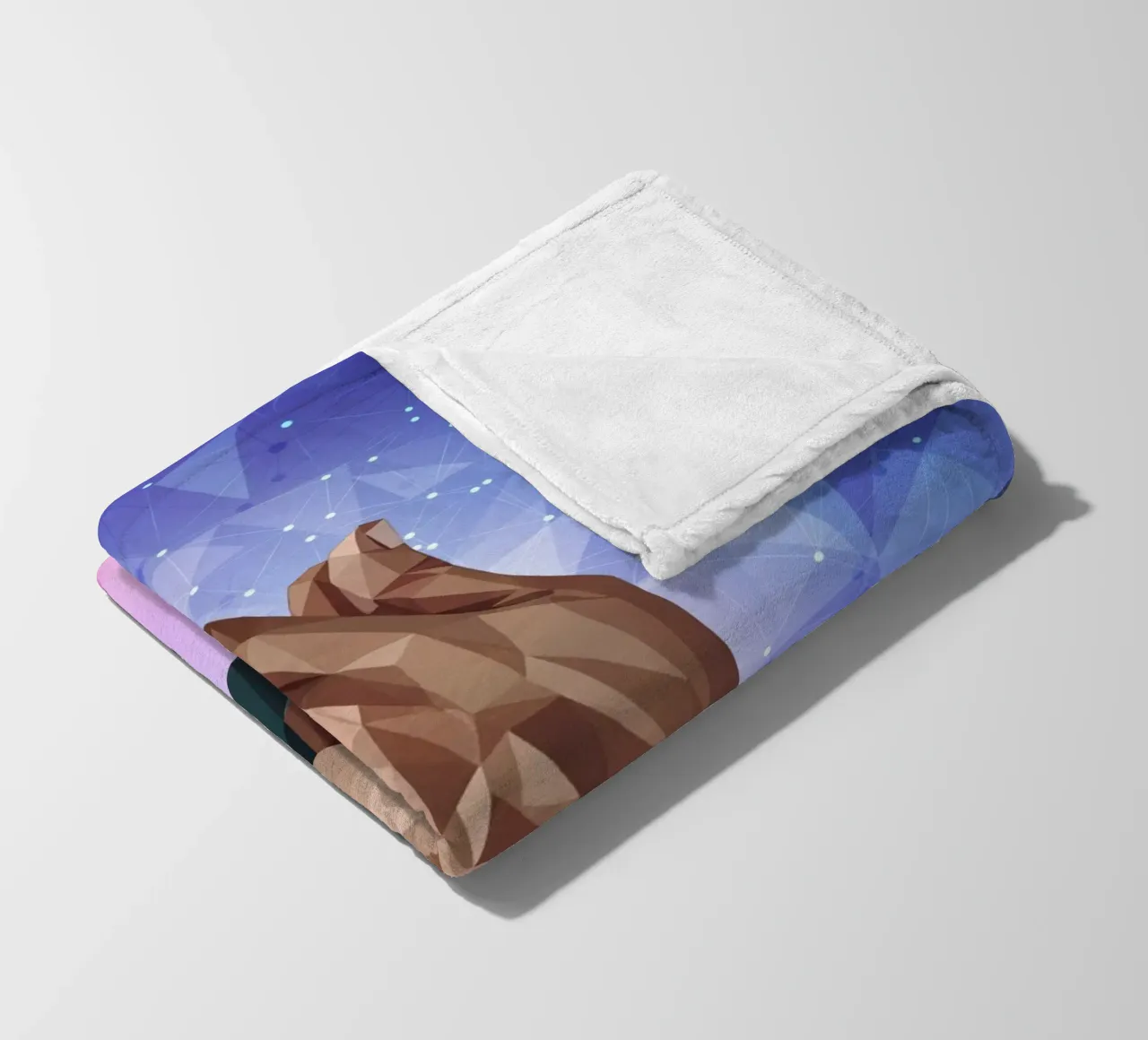 Mani in preghiera Lowpoly coperta in pile da Low Profile