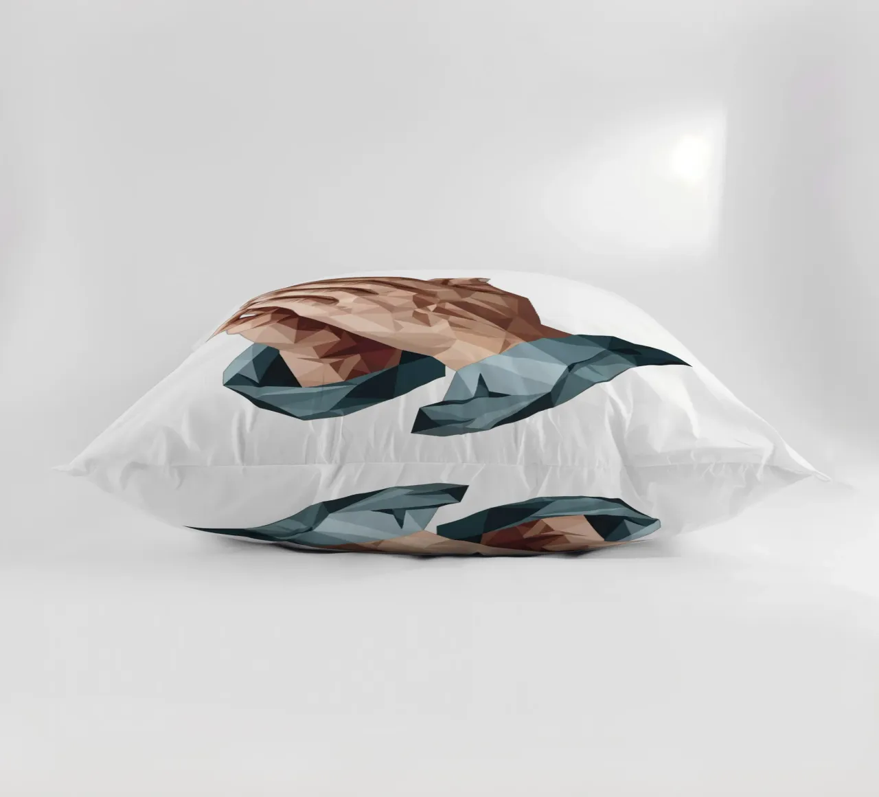 Mani in preghiera Lowpoly cuscino da Low Profile