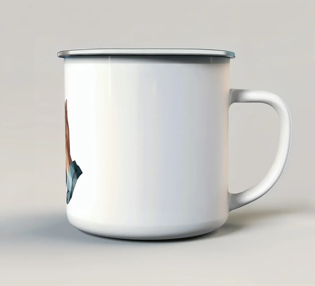 Mani in preghiera Lowpoly tazza in smalto da Low Profile