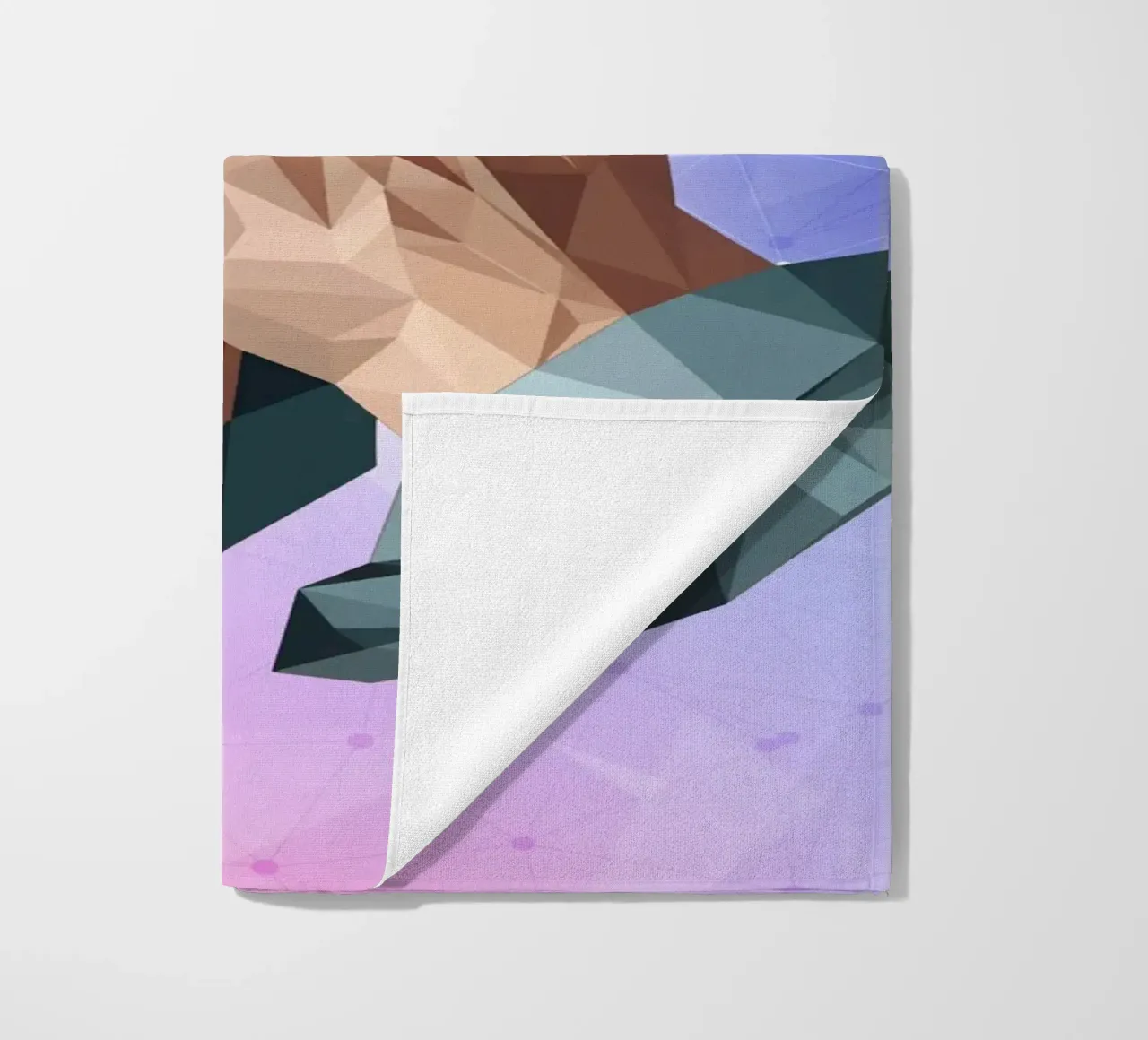 Mani in preghiera Lowpoly telo mare da Low Profile