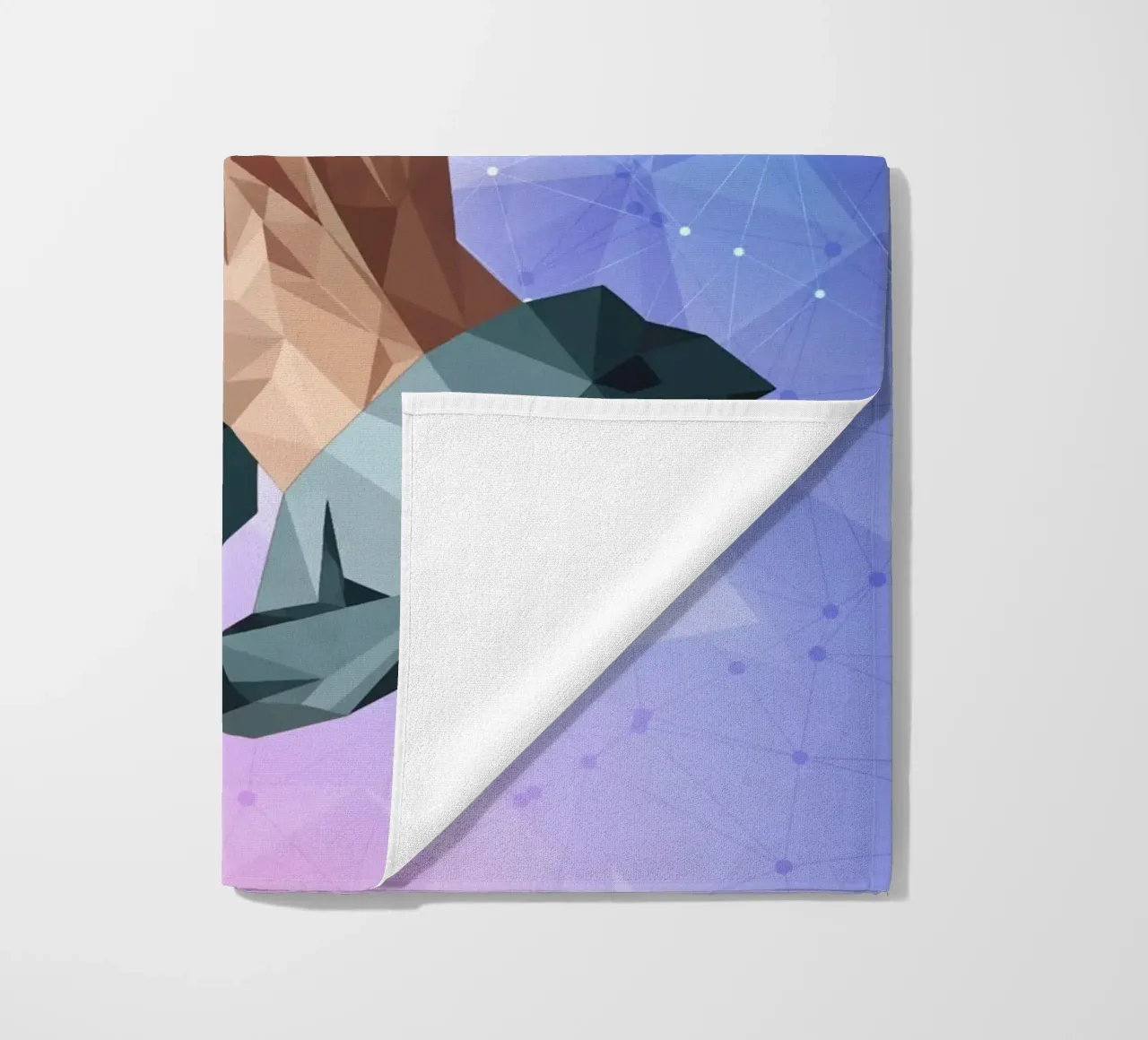 Mani in preghiera Lowpoly telo mare da Low Profile