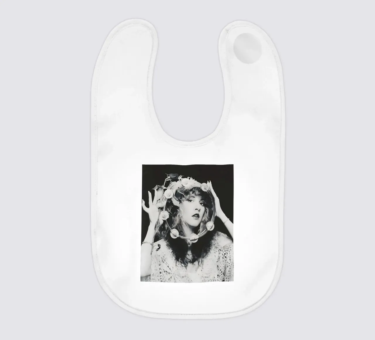 Stevie Nicks Monocromo bavaglino da vintage