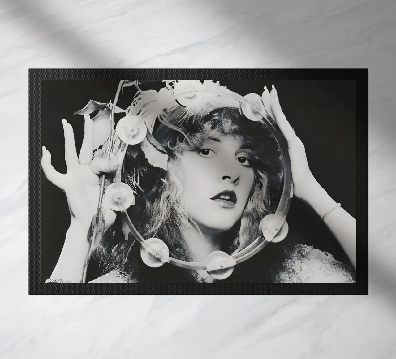 Stevie Nicks Monocromo zerbino da vintage