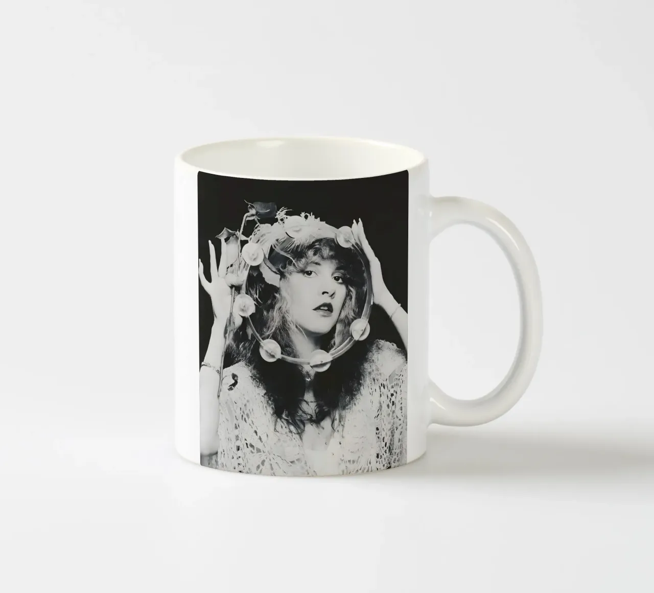 Stevie Nicks Monocromo tazza in ceramica da vintage