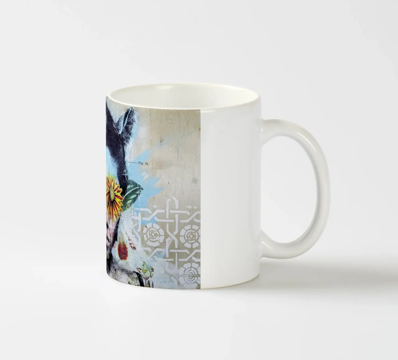 Erba tenera e arrossata tazza in ceramica da Tameo