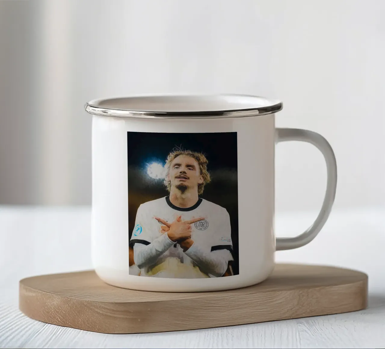 Nick Woltemade Arte digitale impressionista tazza in smalto da ArdanART