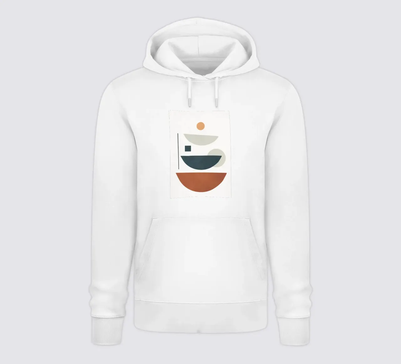 Minimal Shapes No.40 felpa con cappuccio da cityart