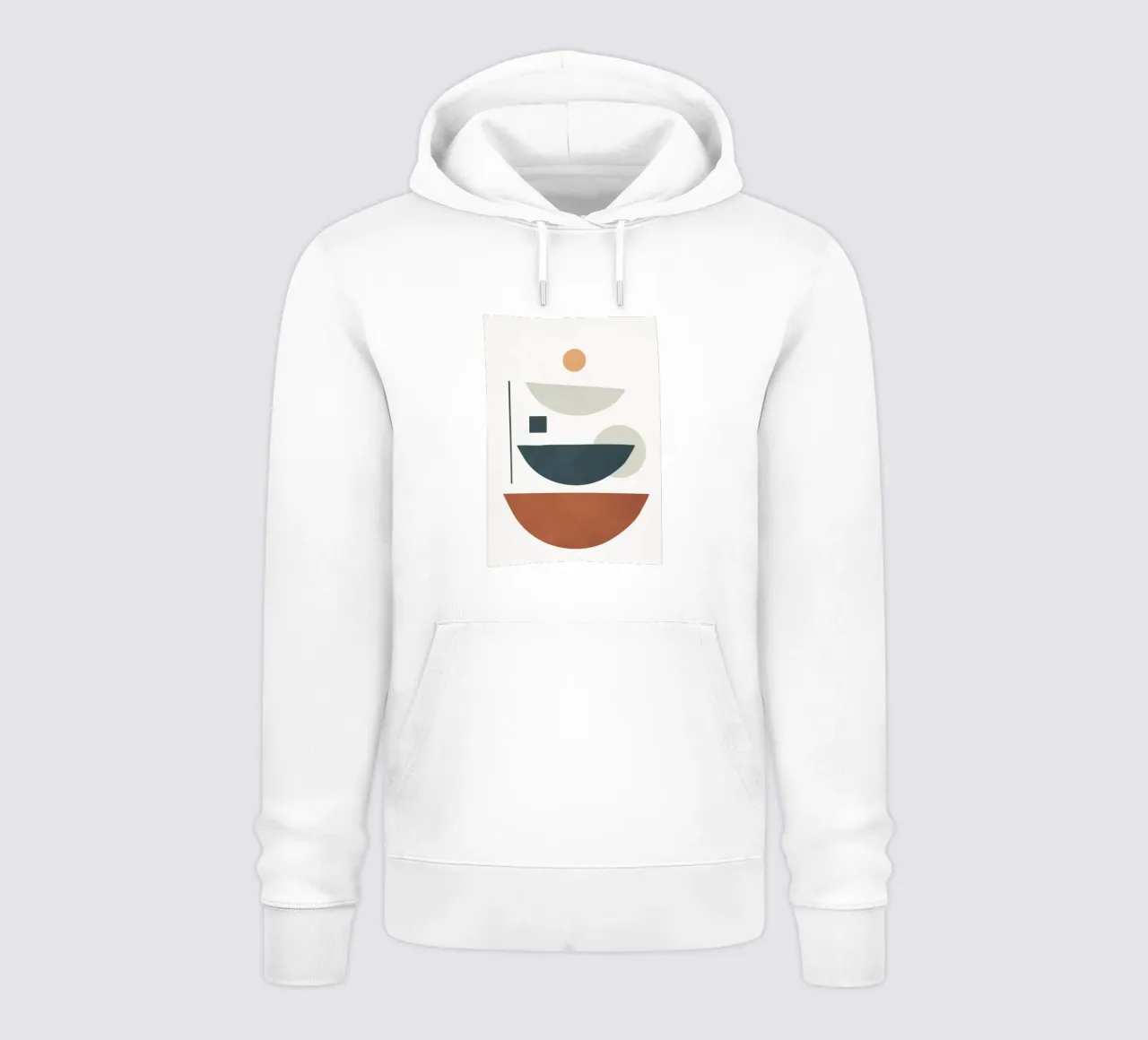 Minimal Shapes No.40 felpa con cappuccio da cityart