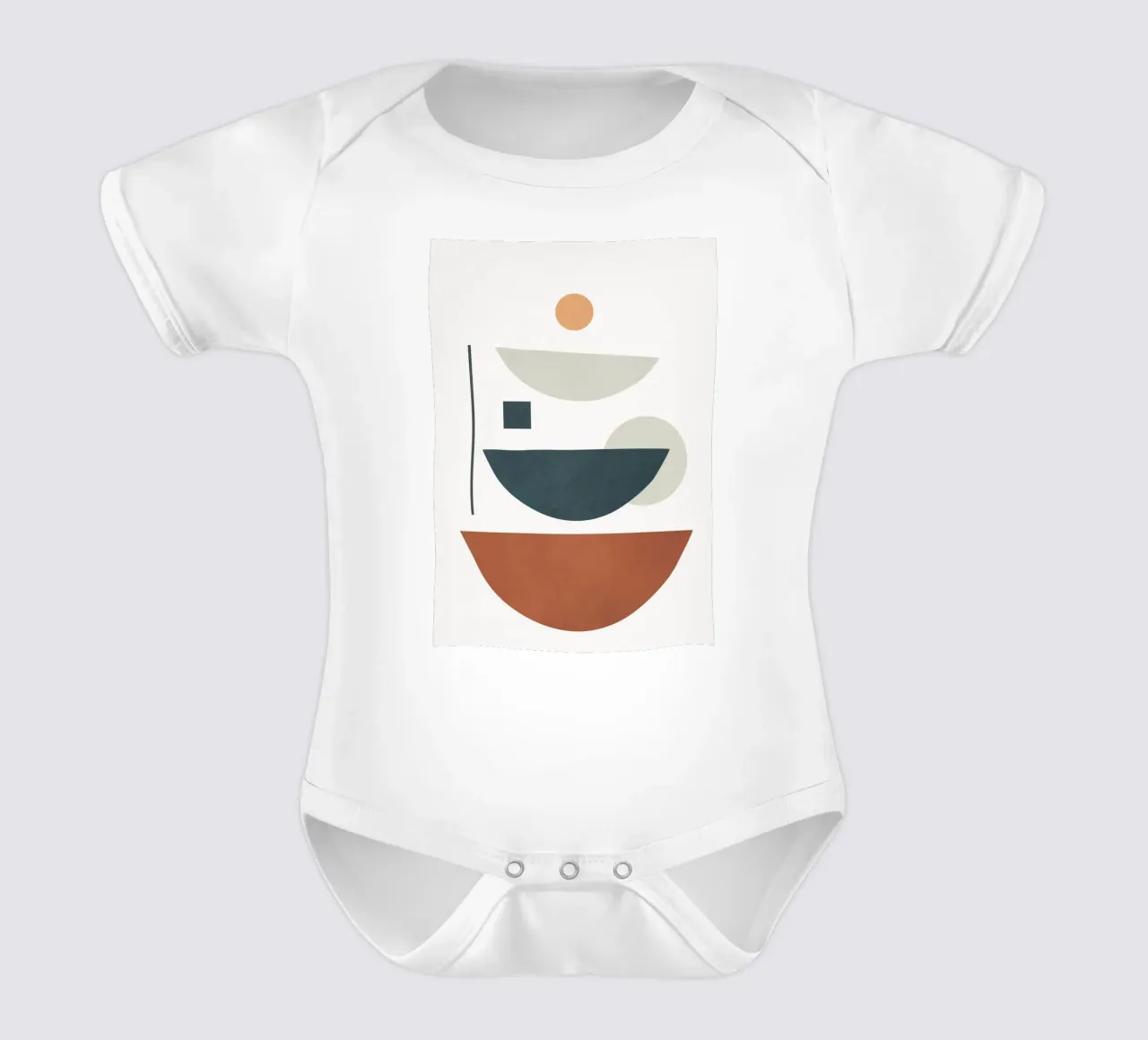 Minimal Shapes No.40 body neonato maniche corte da cityart