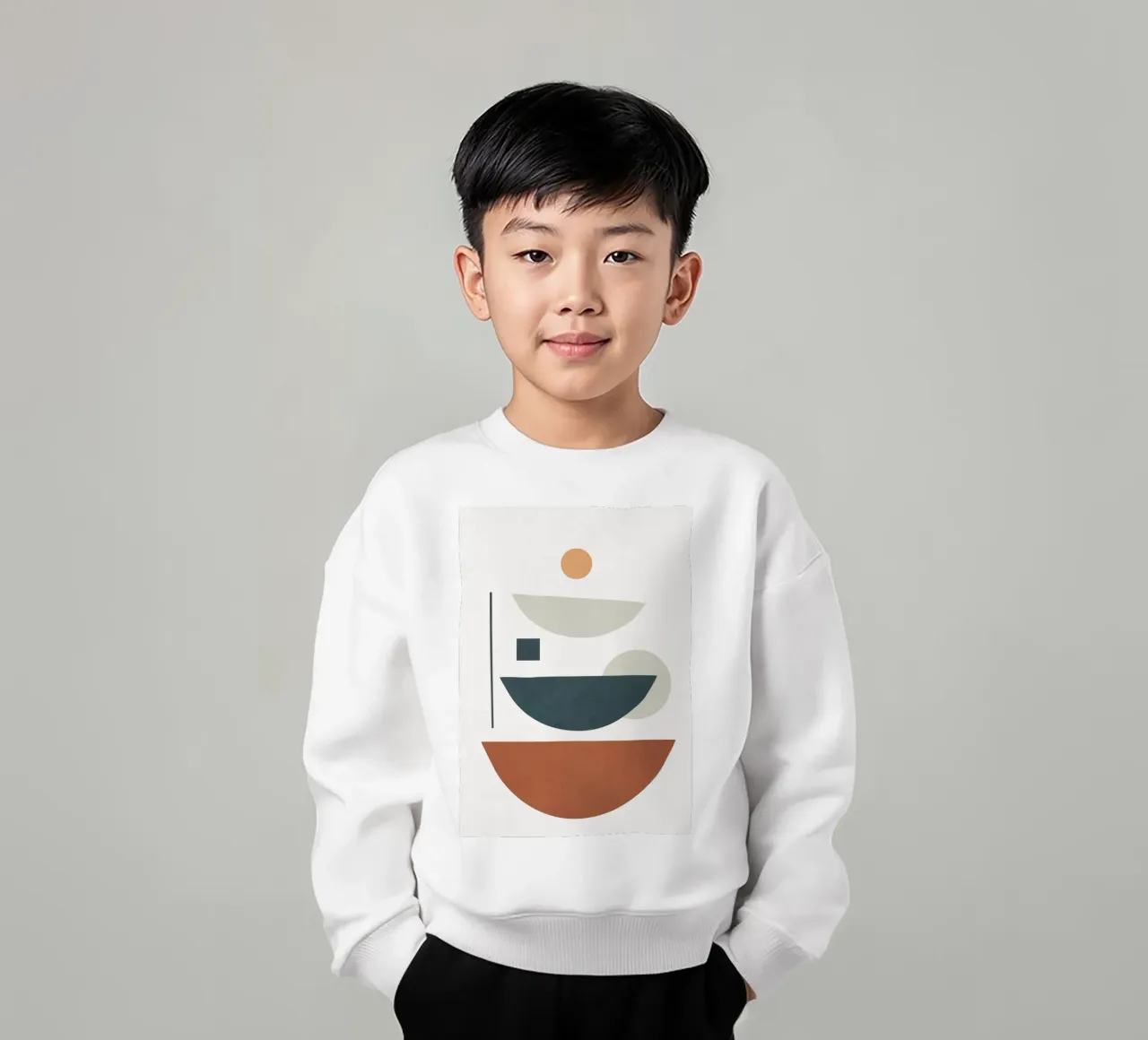 Minimal Shapes No.40 felpa bambino da cityart