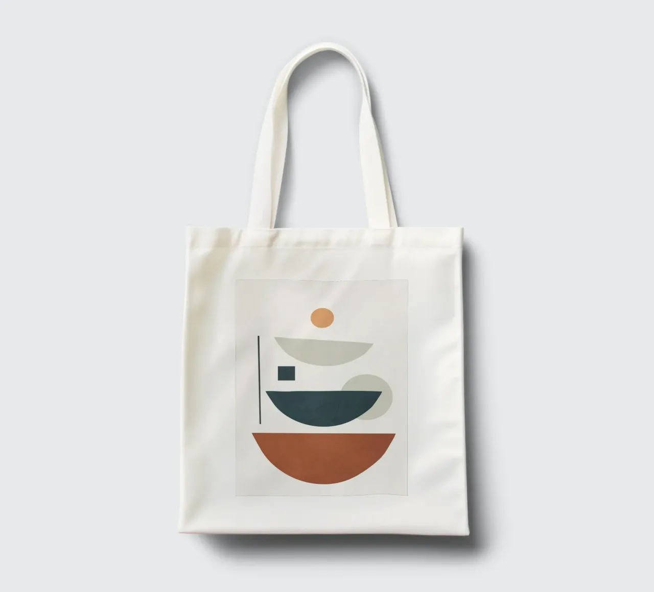 Minimal Shapes No.40 borsa in juta da cityart
