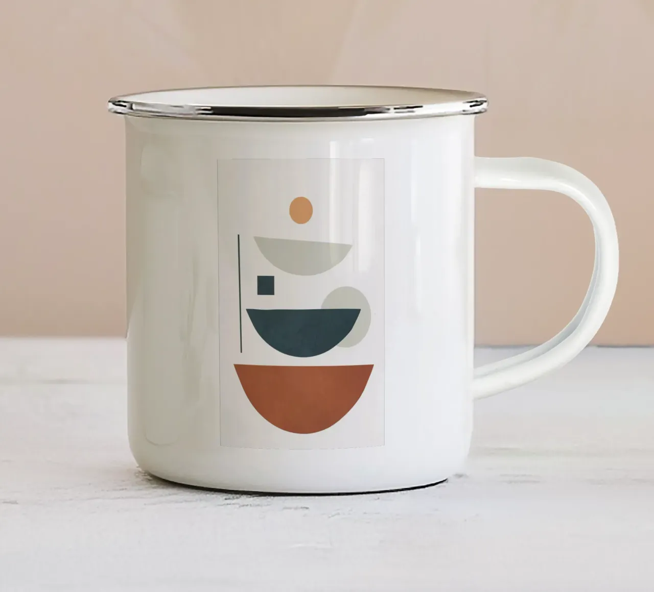 Minimal Shapes No.40 tazza in smalto da cityart
