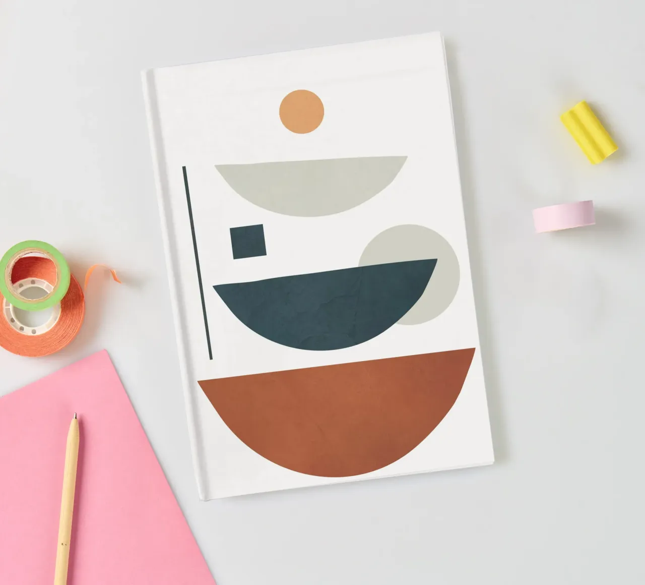 Minimal Shapes No.40 notebook by cityart