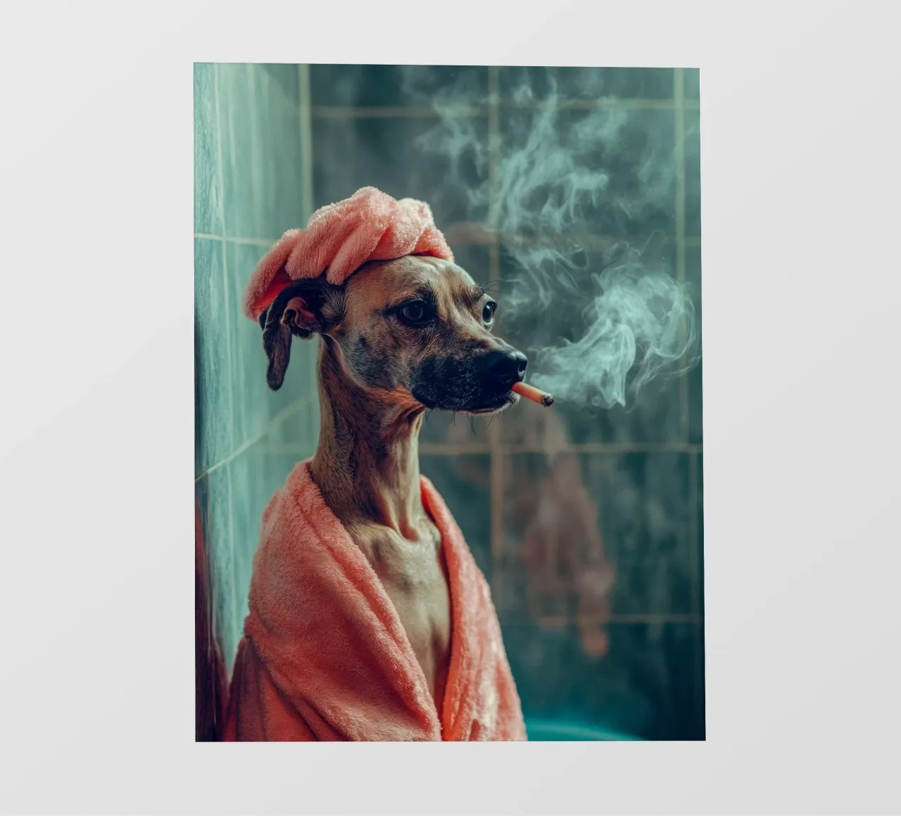 Léonard pellicola backlit da Affiches Chien Originales – Dogland