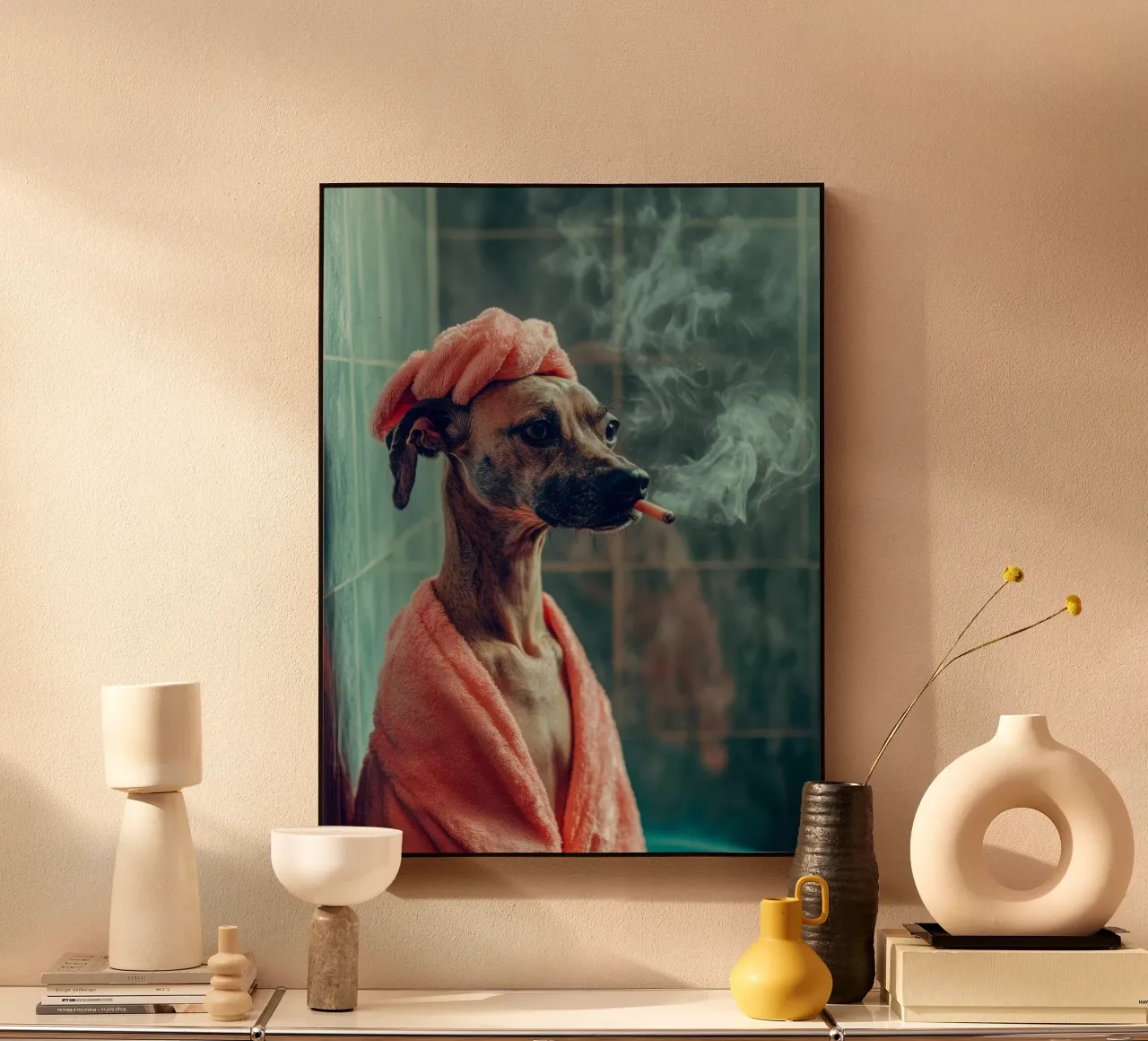 Léonard alluminio dibond da Affiches Chien Originales – Dogland