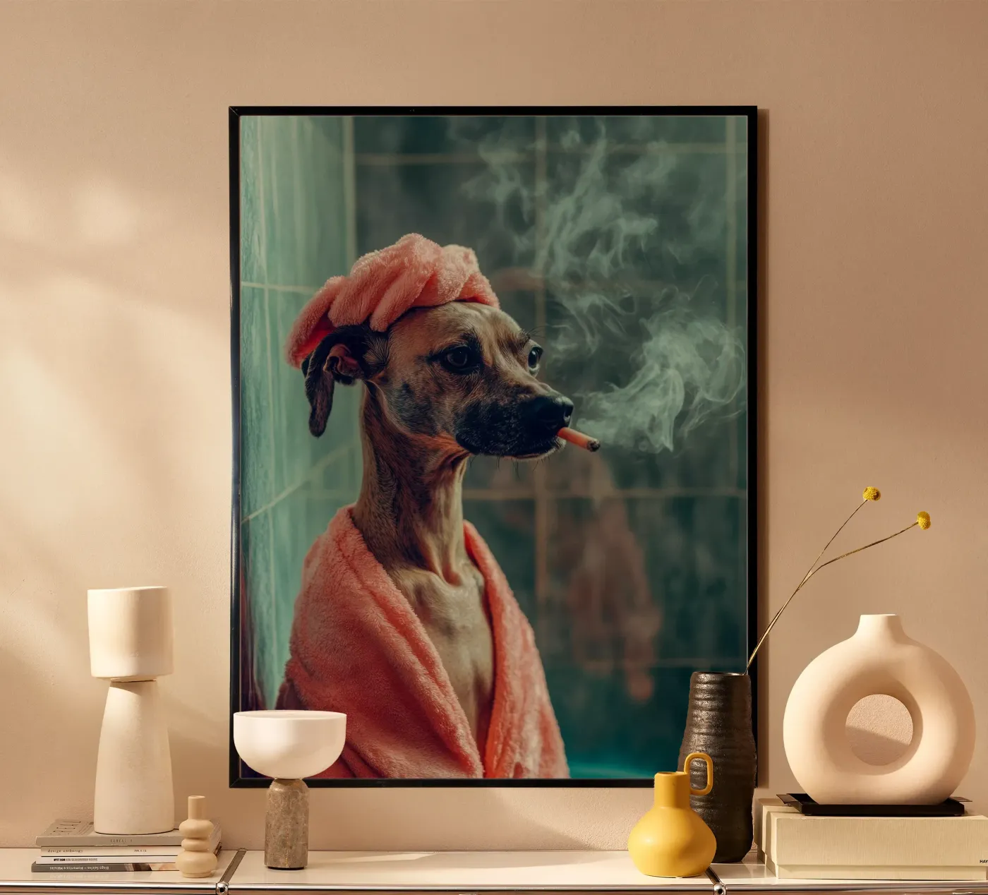 Léonard Poster von Affiches Chien Originales – Dogland