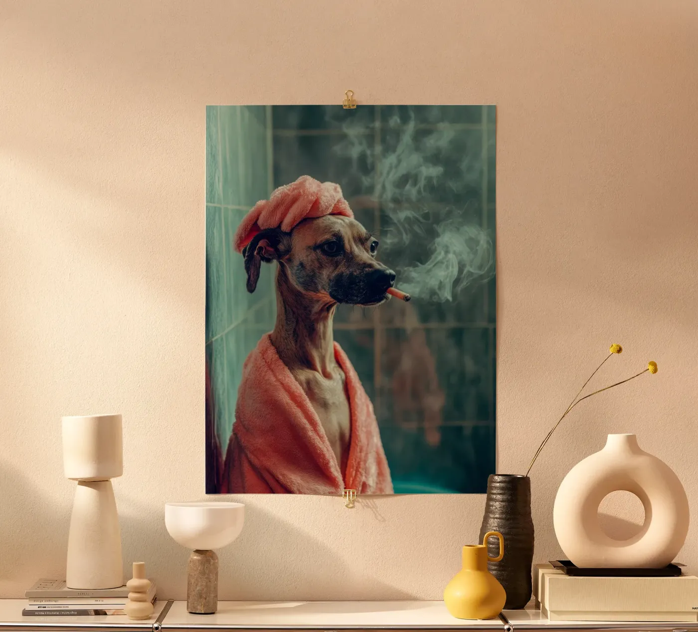 Léonard Poster von Affiches Chien Originales – Dogland
