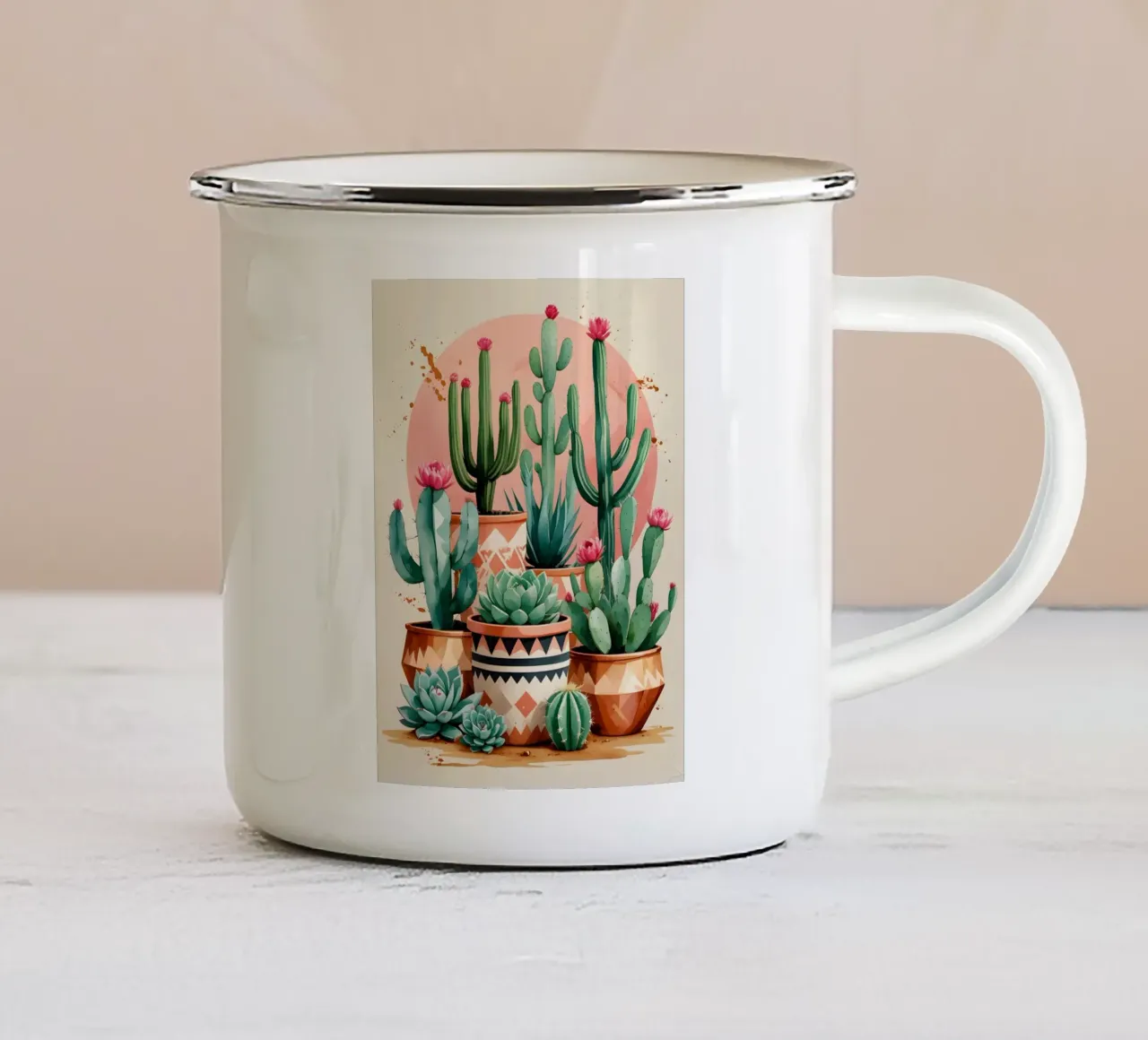 Sogni botanici del deserto tazza in smalto da Botanical Gallery