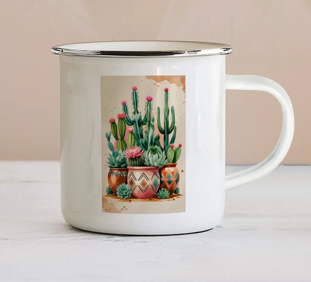 Sogni botanici del deserto tazza in smalto da Botanical Gallery