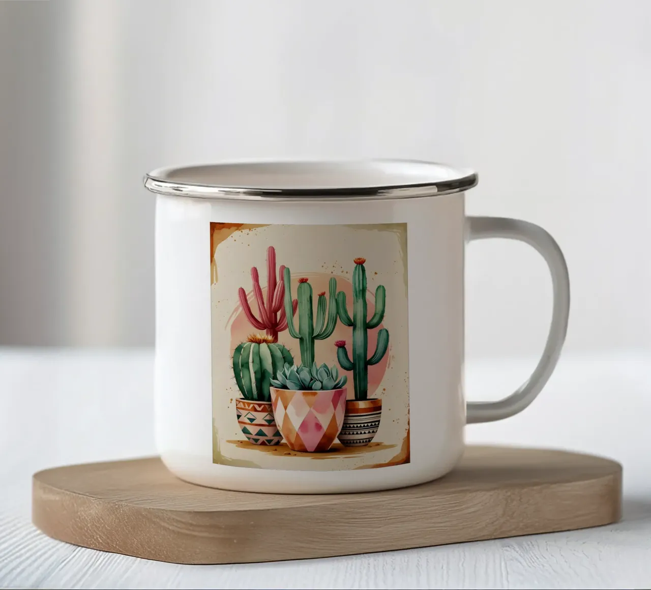 Sogni botanici del deserto tazza in smalto da Botanical Gallery