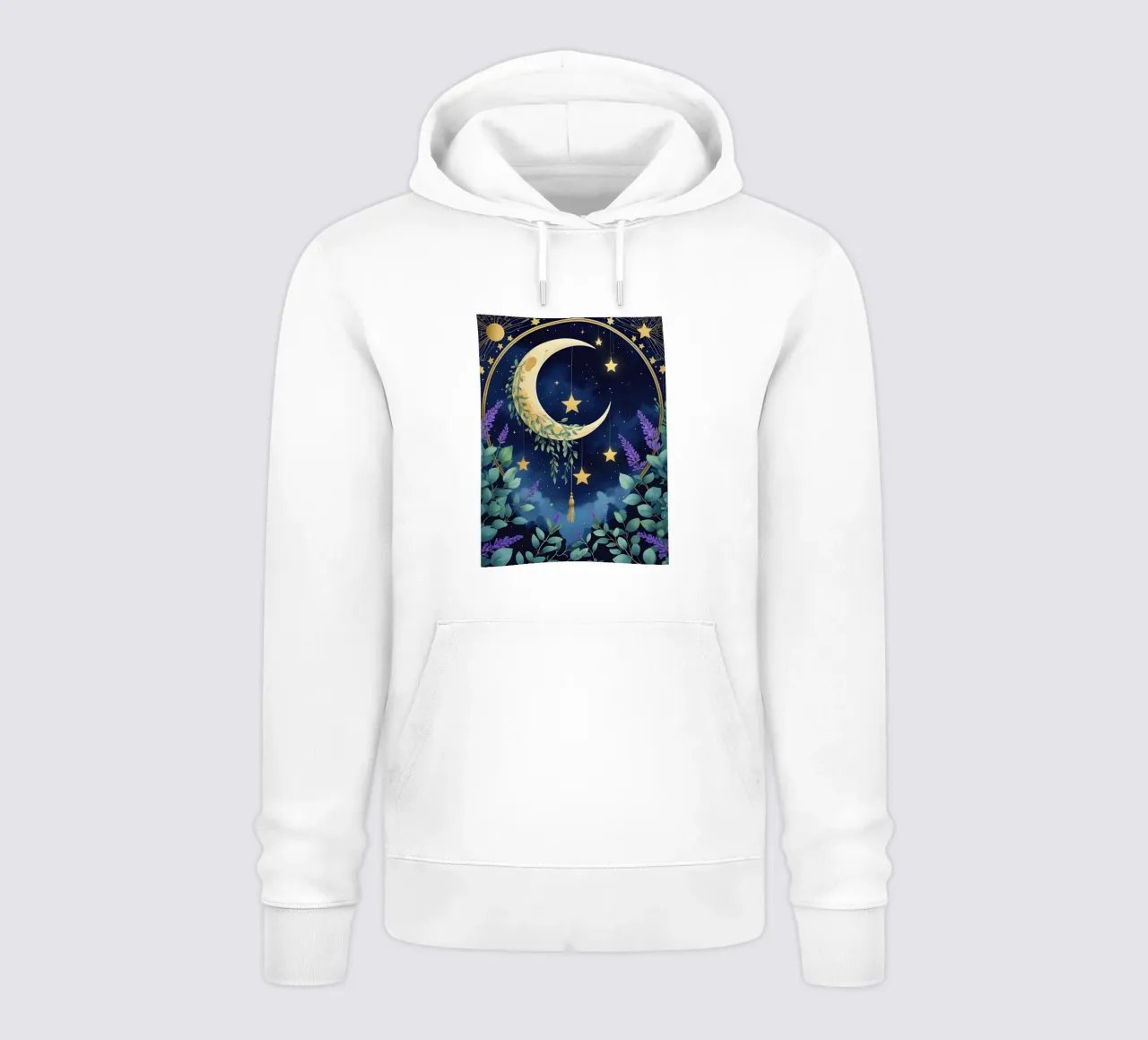 Luna mistica botanica felpa con cappuccio da Botanical Gallery