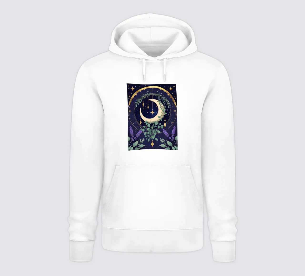 Luna mistica botanica felpa con cappuccio da Botanical Gallery