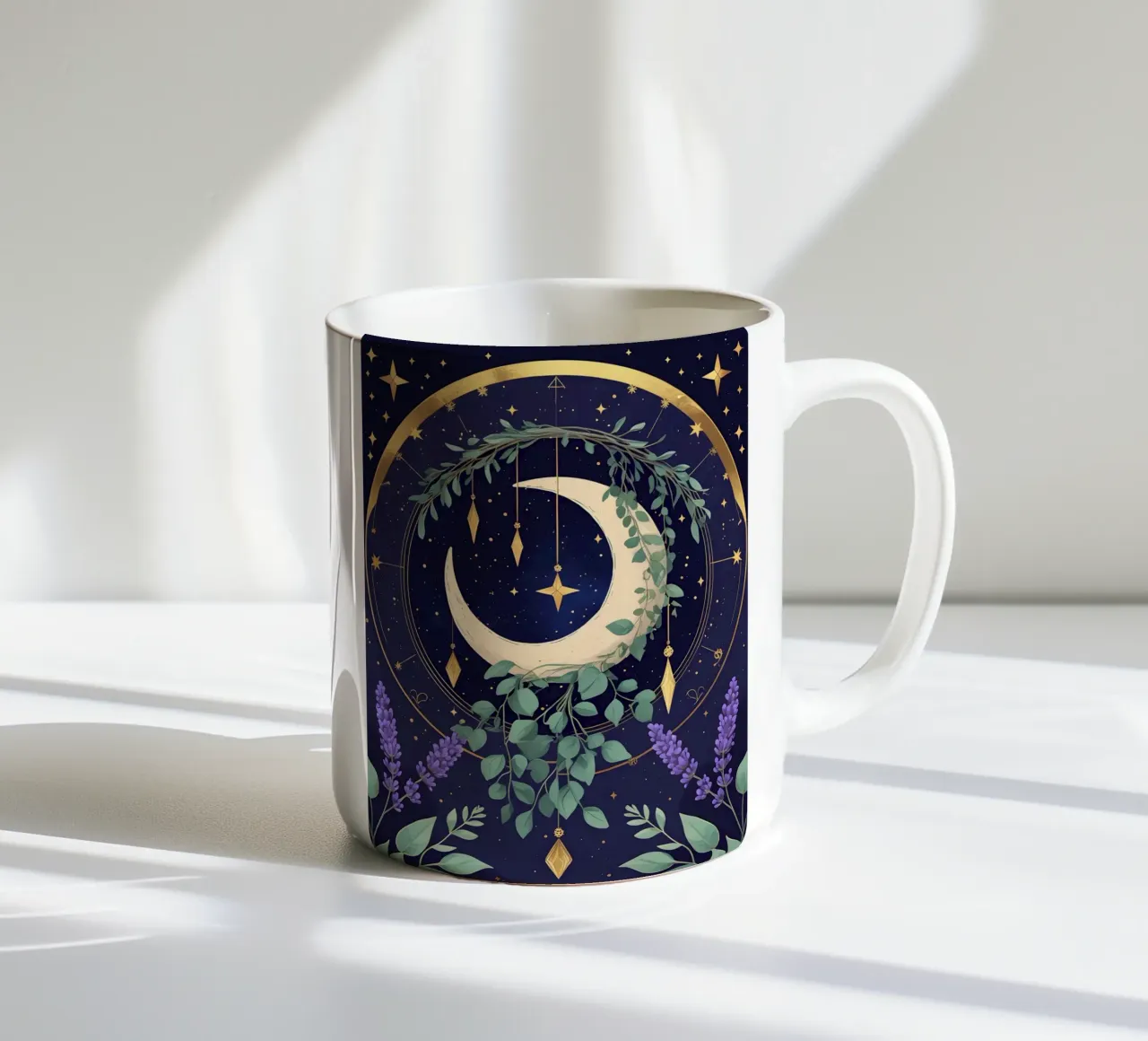 Luna mistica botanica tazza in ceramica da Botanical Gallery