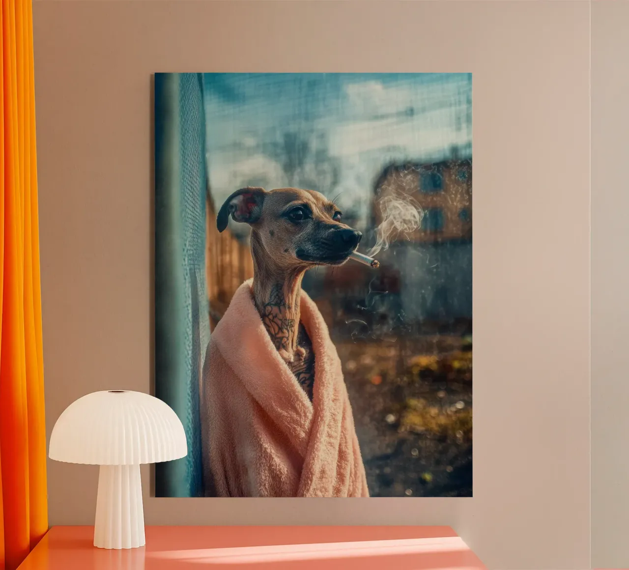 Julien alluminio dibond da Affiches Chien Originales – Dogland