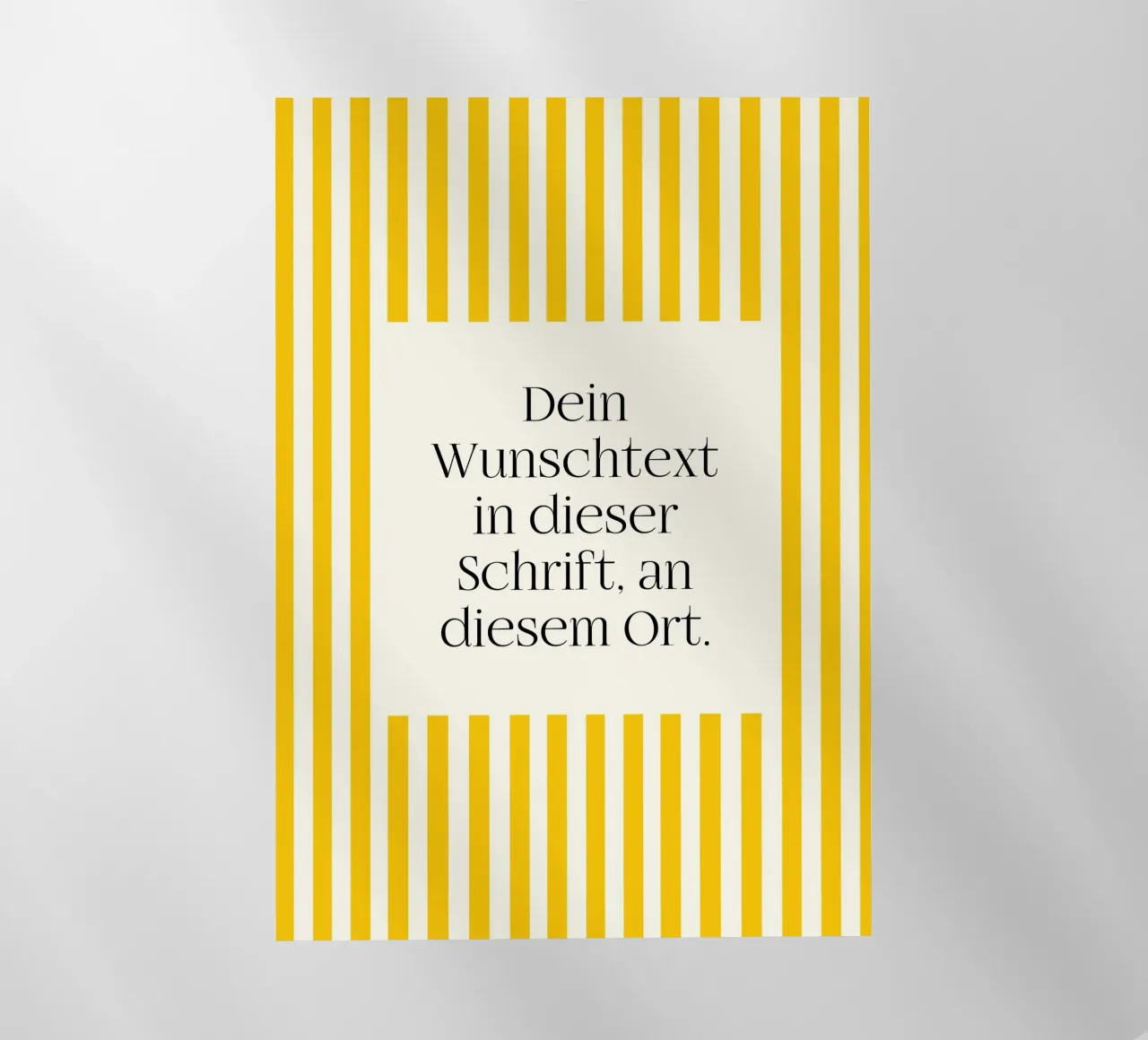 Wunschtext mit gelben Streifen pellicola backlit da WORTSPIEL
