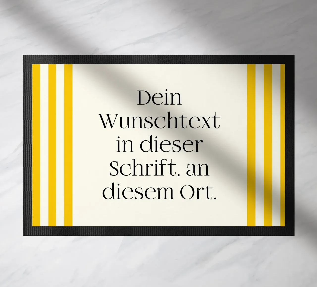 Wunschtext mit gelben Streifen zerbino da WORTSPIEL