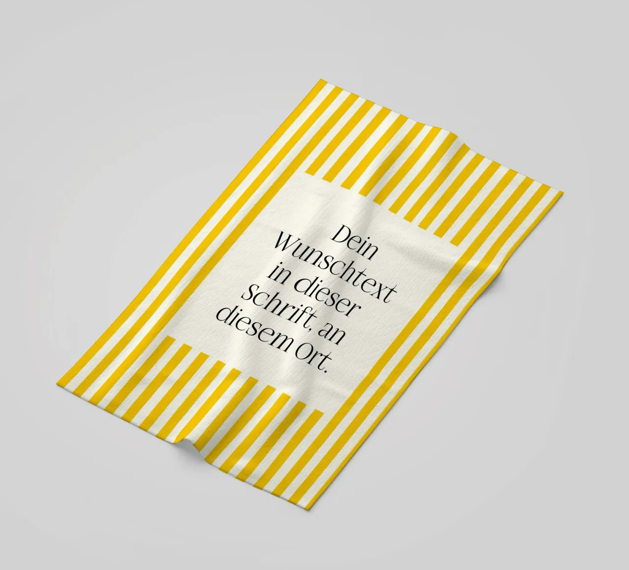 Wunschtext mit gelben Streifen telo mare da WORTSPIEL