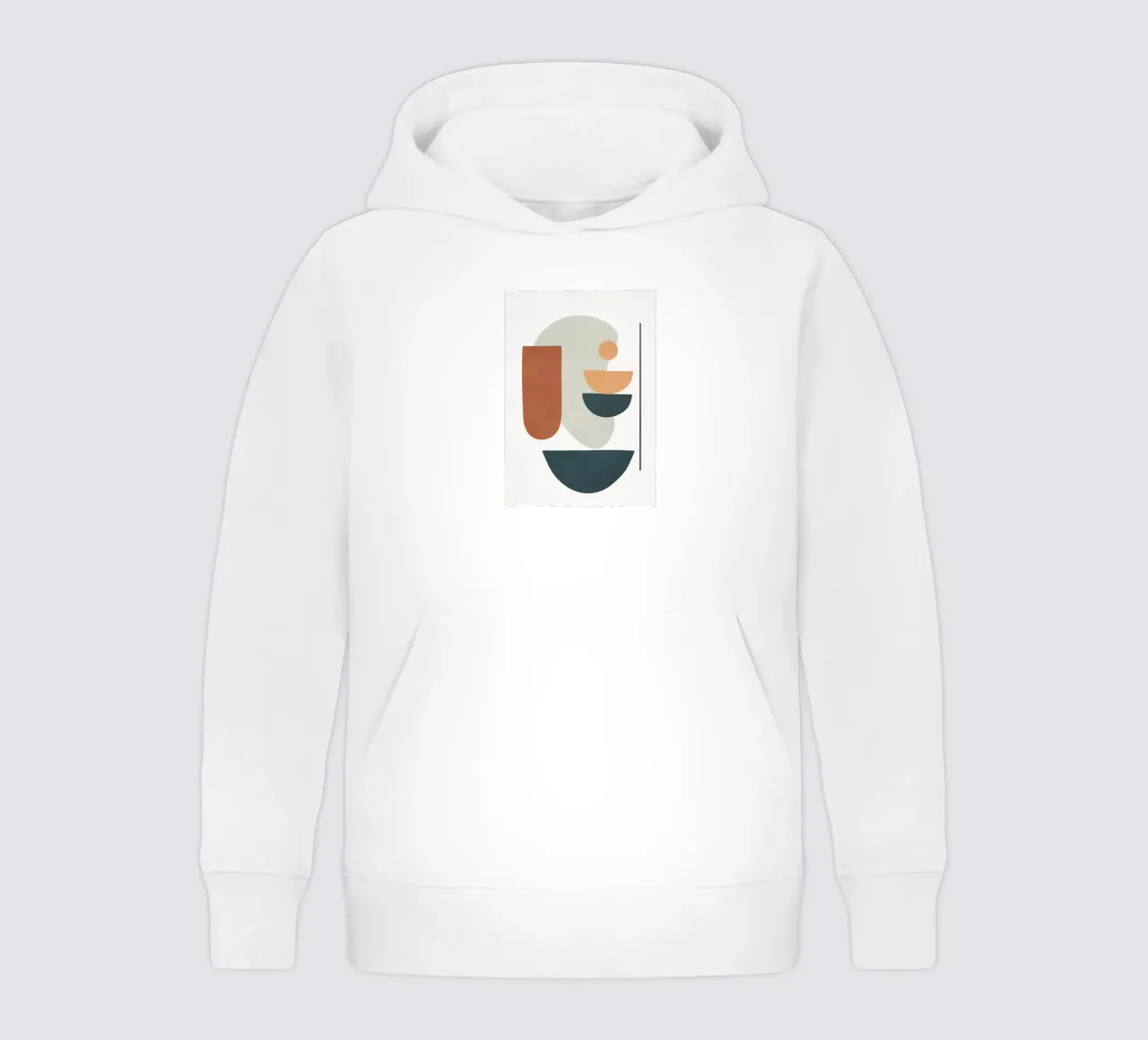 Minimal Shapes No.41 felpa bambino con cappuccio da cityart