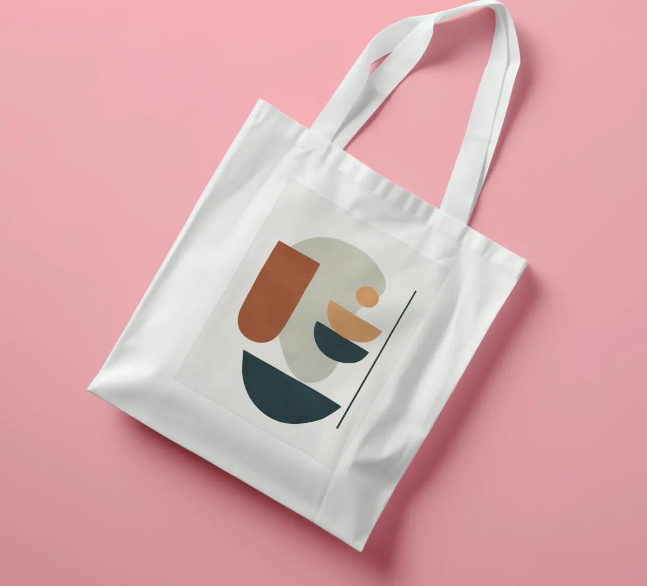 Minimal Shapes No.41 borsa in juta da cityart