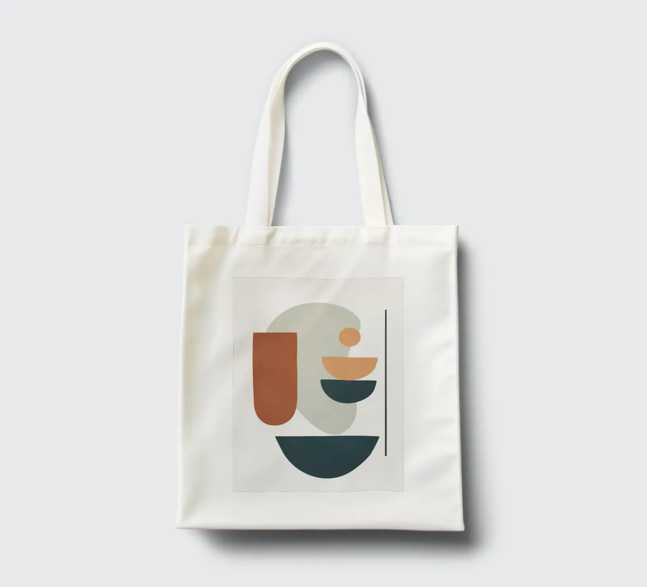 Minimal Shapes No.41 borsa in juta da cityart