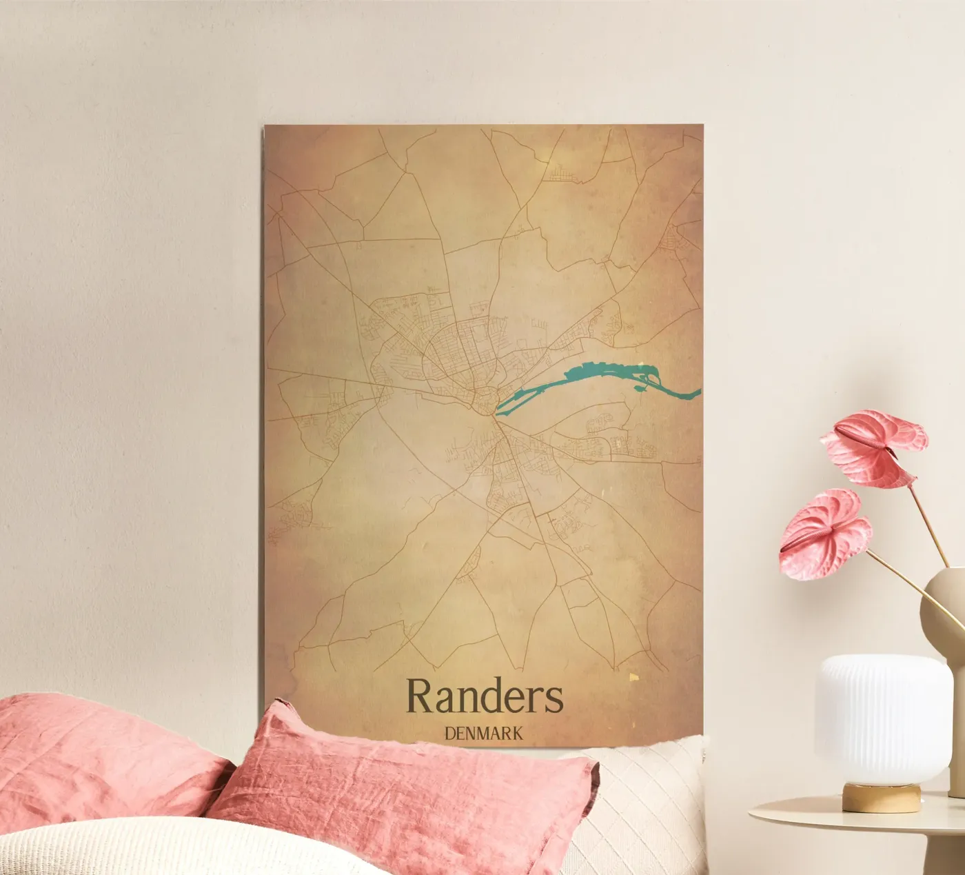 Randers DENMARK poster da WorldPrint