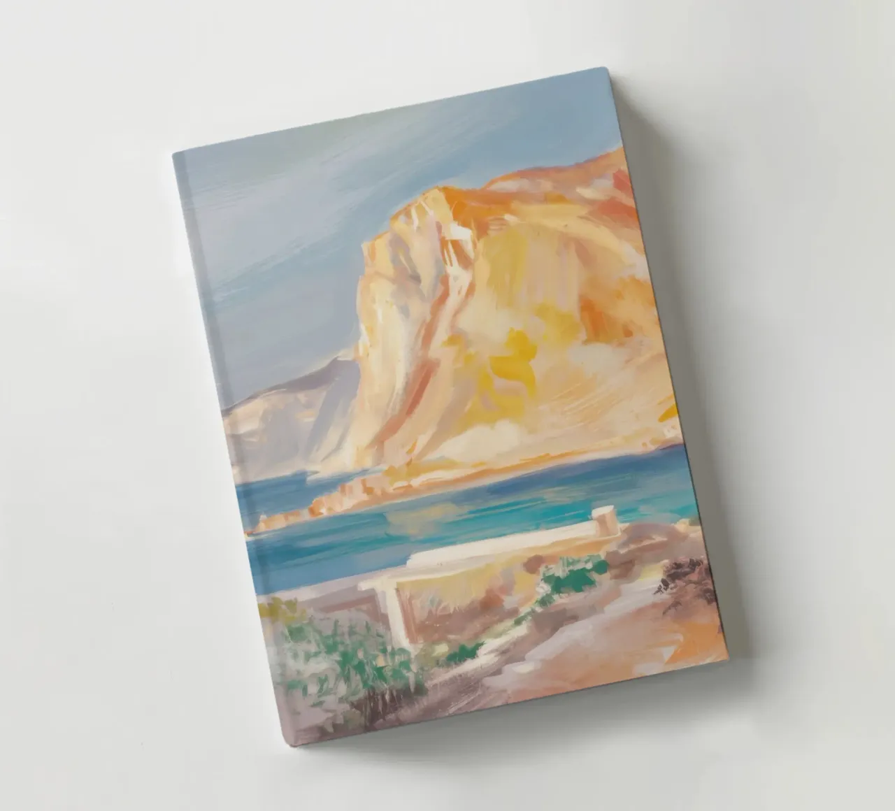 Sunlit Coastal Cliffs notebook by Angkasa Mist
