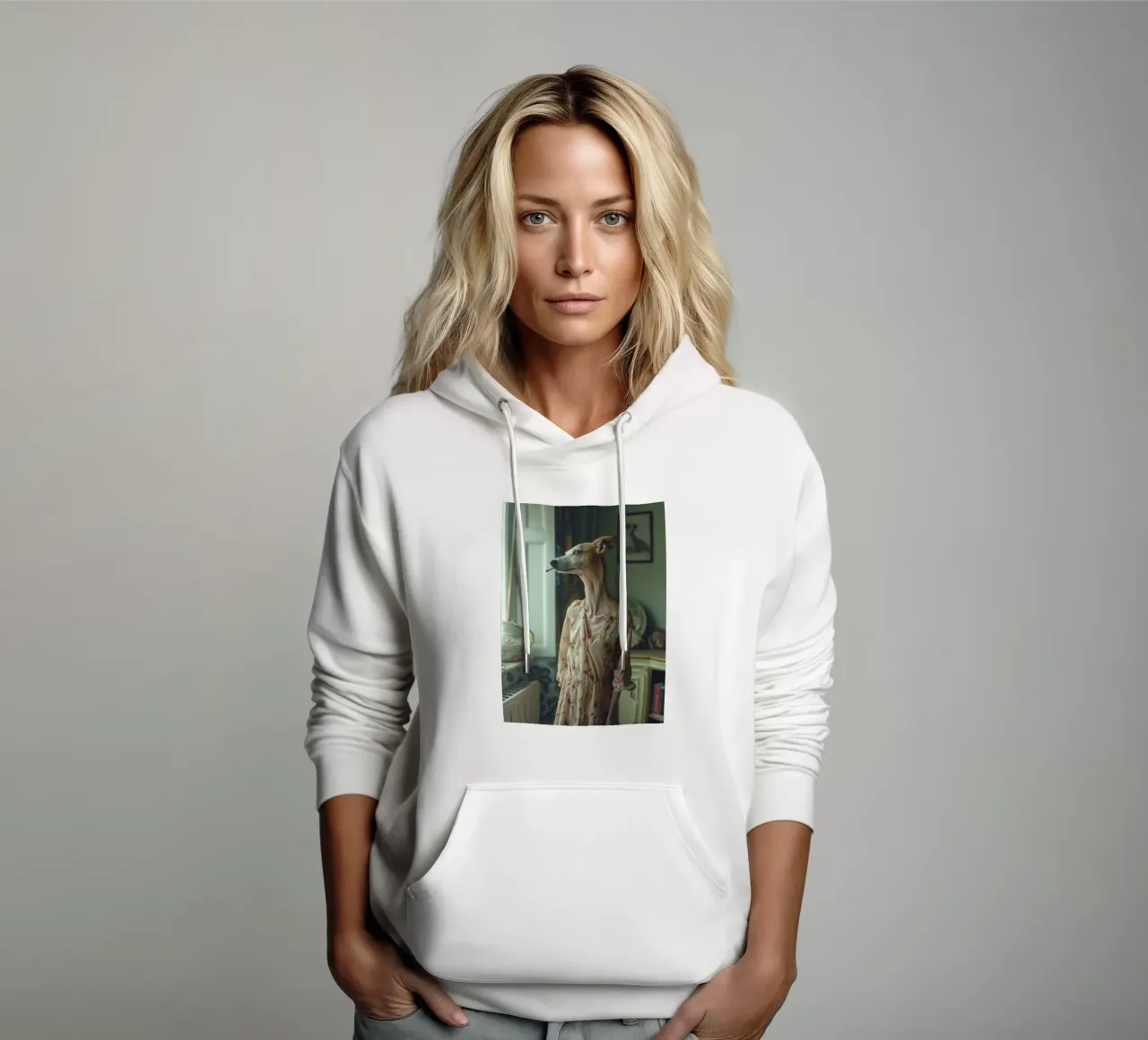 Léa felpa con cappuccio da Affiches Chien Originales – Dogland