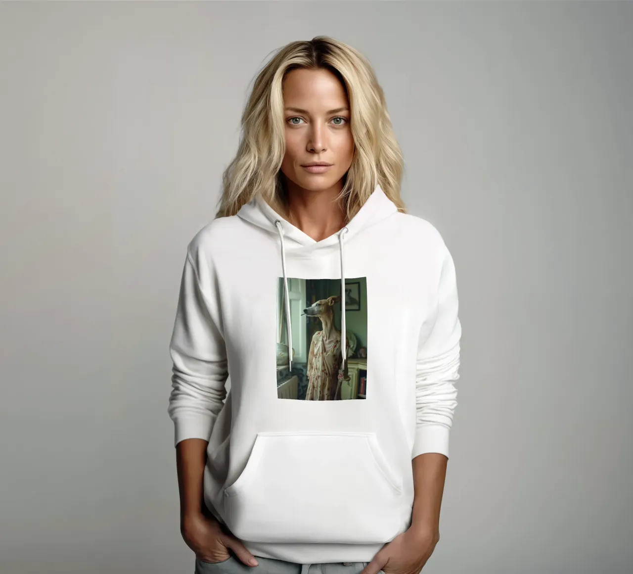 Léa felpa con cappuccio da Affiches Chien Originales – Dogland