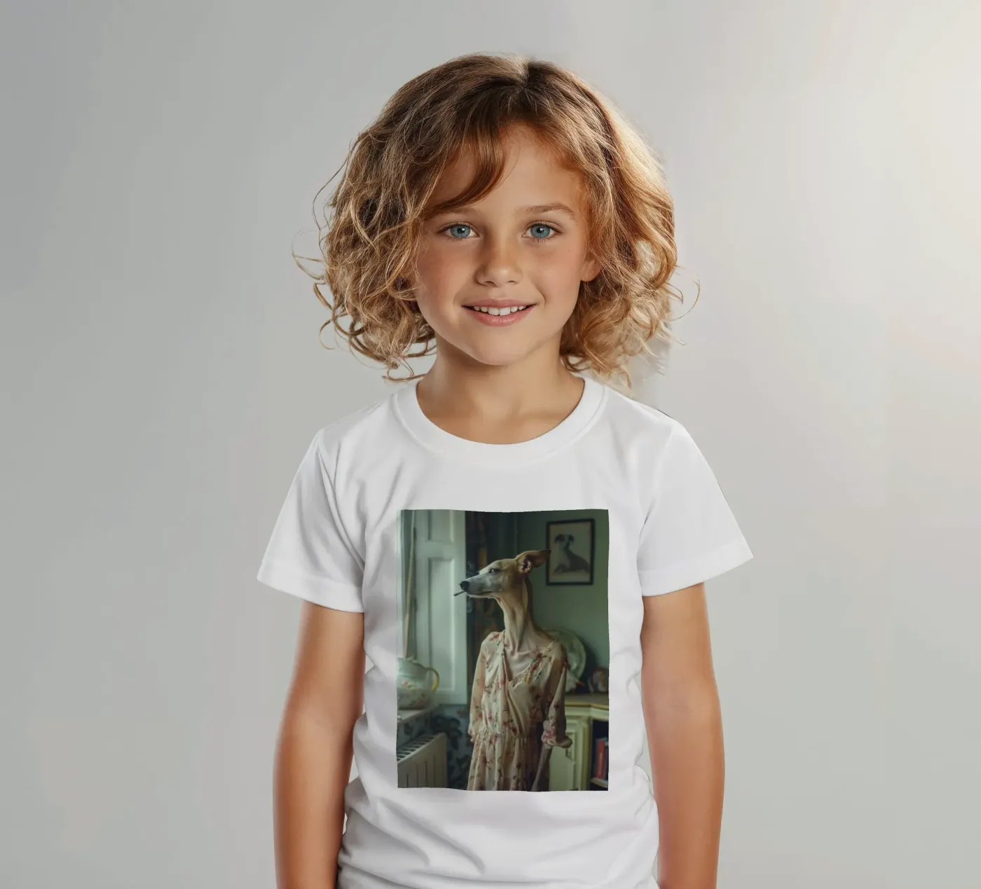 Léa t-shirt bambini da Affiches Chien Originales – Dogland