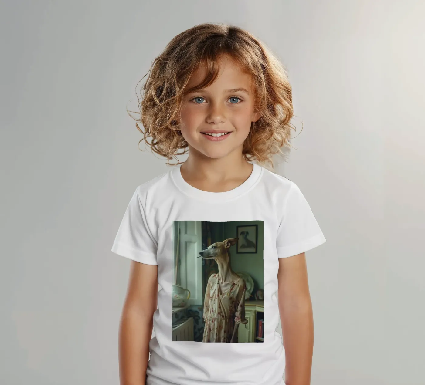 Léa t-shirt bambini da Affiches Chien Originales – Dogland