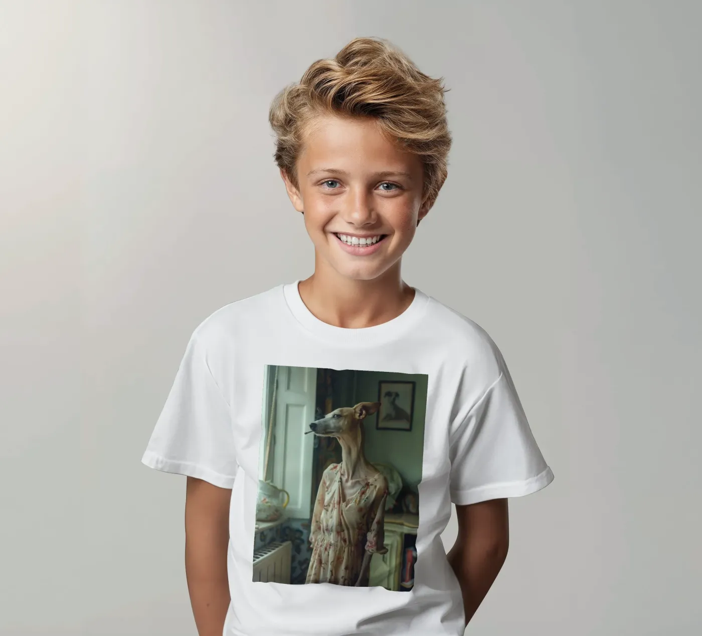 Léa t-shirt bambini da Affiches Chien Originales – Dogland