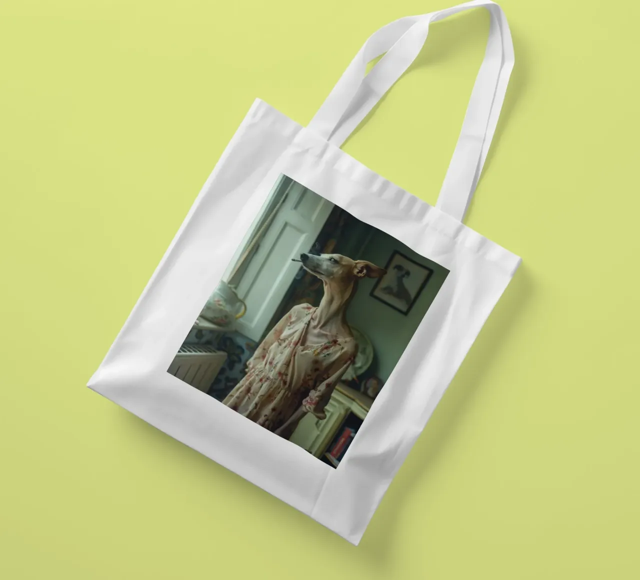 Léa borsa in juta da Affiches Chien Originales – Dogland