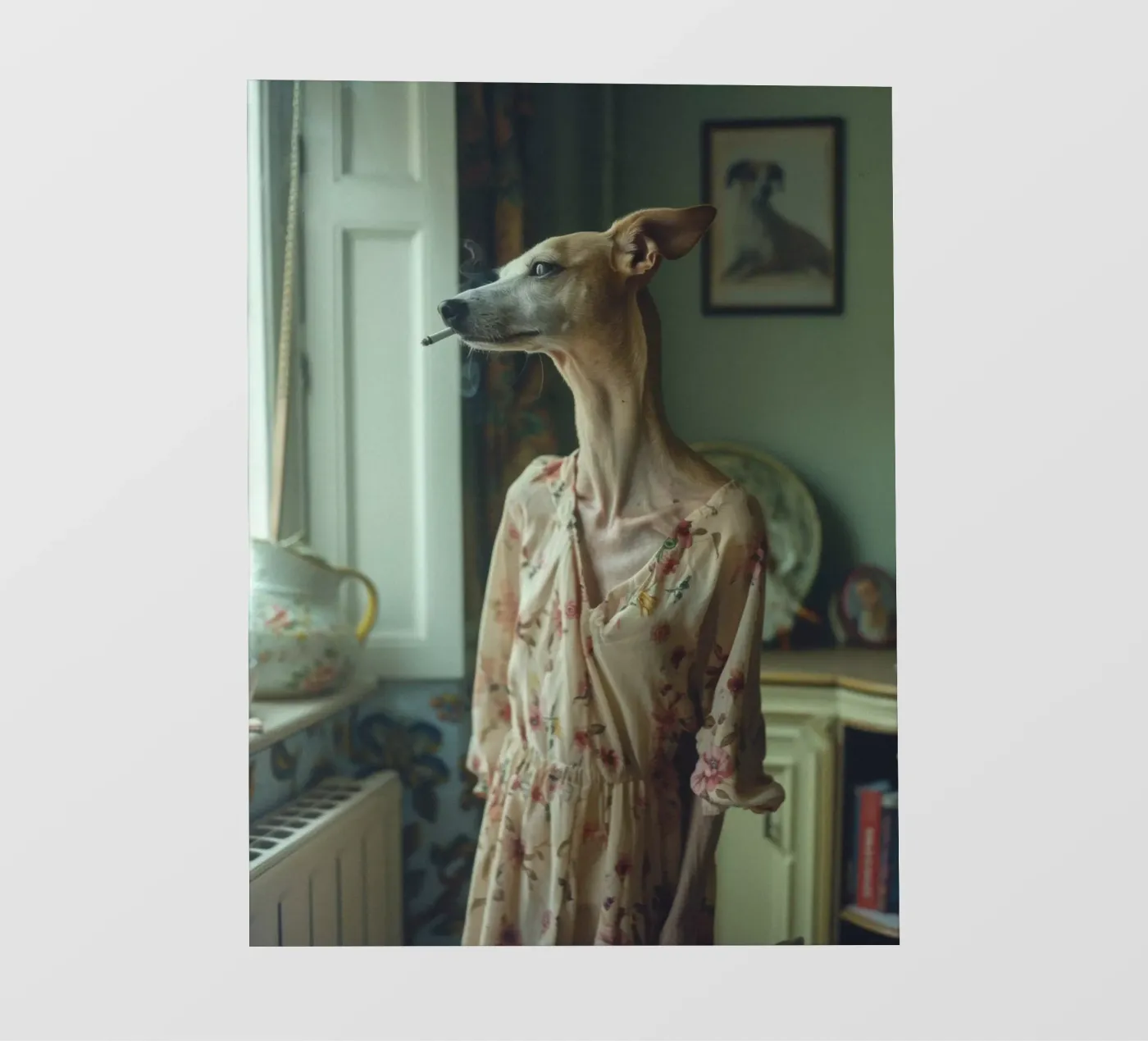 Léa fotobehang van Affiches Chien Originales – Dogland