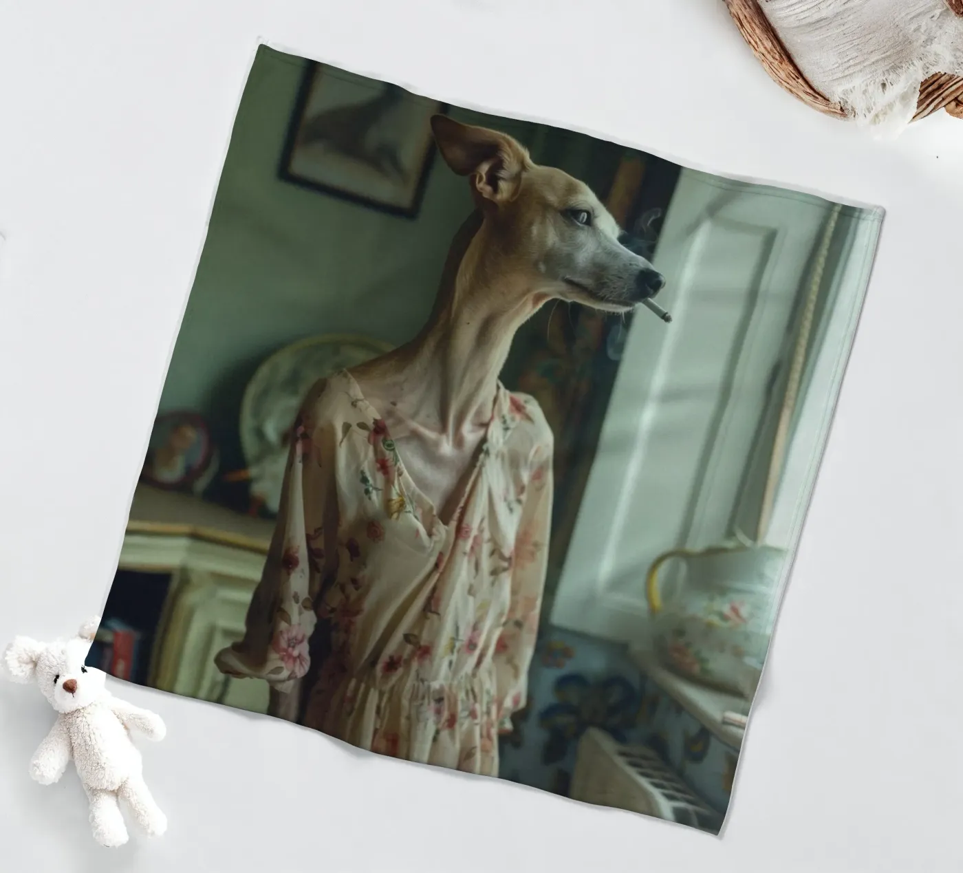 Léa Fleecedecke von Affiches Chien Originales – Dogland